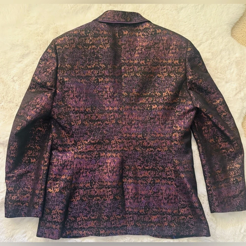 NWOT Topman Purple Shimmer Suit Set Size 42R
